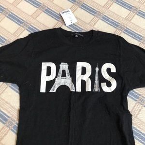 Never worn, “Paris” tee.